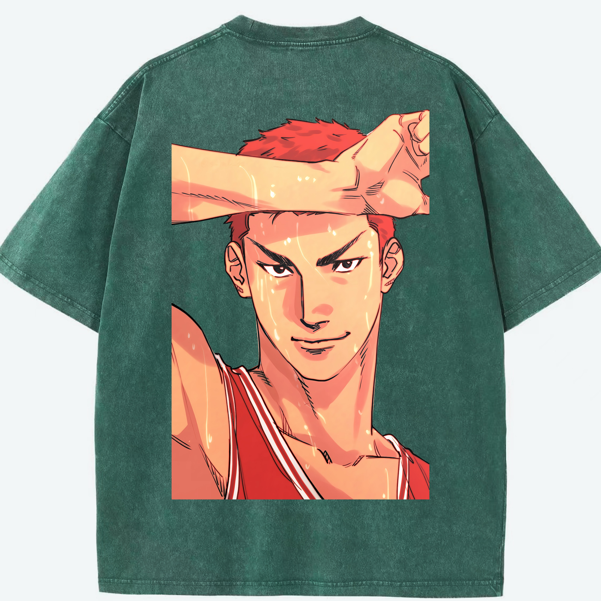 （画像用） SLAM DUNK／スラムダンク 綿100% ヴィンテージ風 半袖Tシャツ（背面プリント）